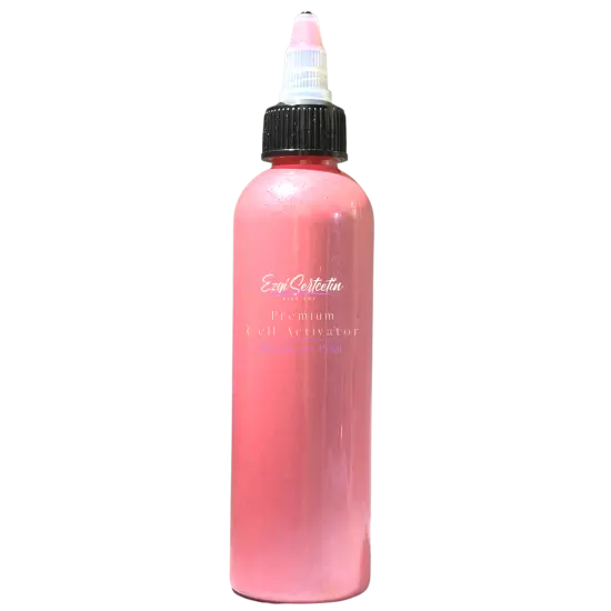 Premium Cell Activator | Ready to Pour | Create Perfect and Unique Cells in your Painting Works | 4oz by Volume | by Ezgi Sertcetin Metallic pinky pink {1}