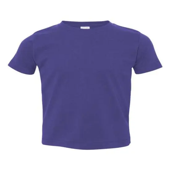 Rabbit Skins&reg; Toddler Short Sleeve Crewneck Fine Jersey Tee - 3321 Purple {1}