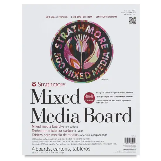 Strathmore Mixed Media Board Pack - 11" x 14", Pkg of 4 {2}