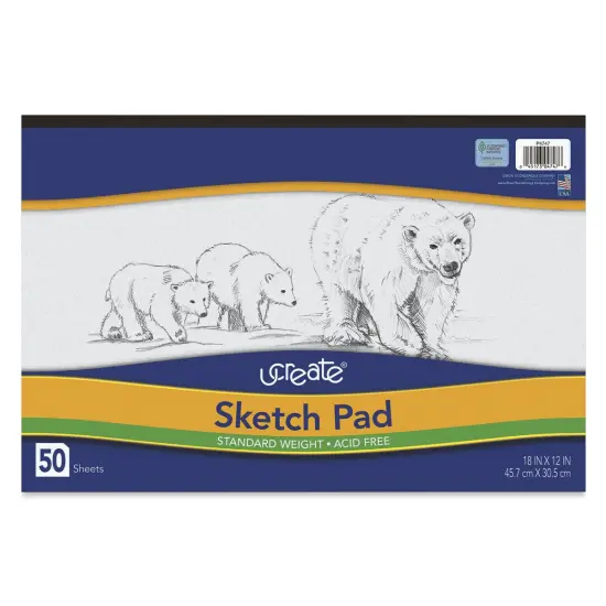 Pacon UCreate Sketch Pad - 18" x 12", 50 Sheets {1}