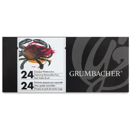 Grumbacher Watercolor Pans - Opaque Pan, Set of 24 colors {1}