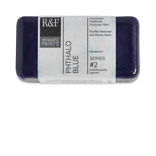 R&F Encaustic Paint Block - Phthalo Blue, 40 ml block {2}