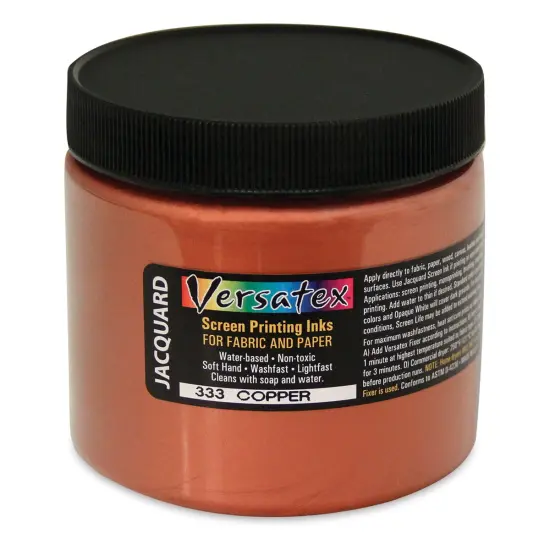 Jacquard Versatex Screen Printing Ink - Pearlized Copper, 16 oz jar {1}