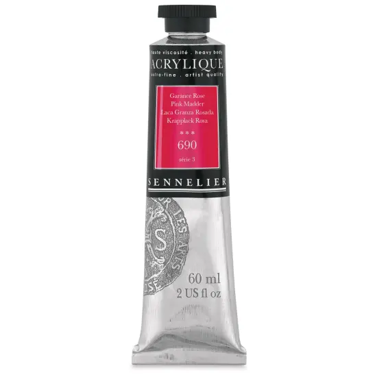 Sennelier Extra-Fine Artist Acryliques - Pink Madder, 60 ml tube {1}