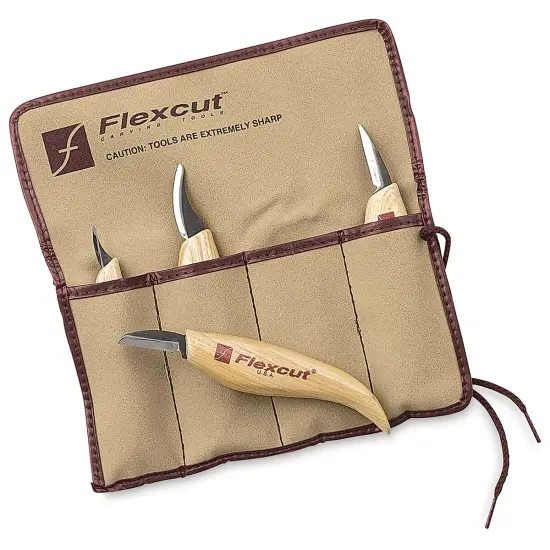 Flexcut Knife Set with Roll - Set of 4 {2}