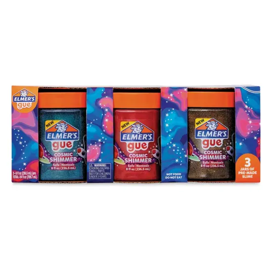 Elmer's Gue Premade Slime - Cosmic Shimmer, Pkg of 3, 8 oz {1}