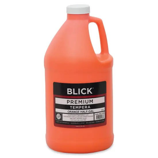 Blick Premium Grade Tempera - Orange, Half Gallon {1}