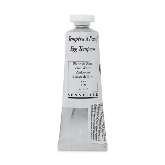 Sennelier Artists Egg Tempera- Zinc White, 34 ml tube {1}