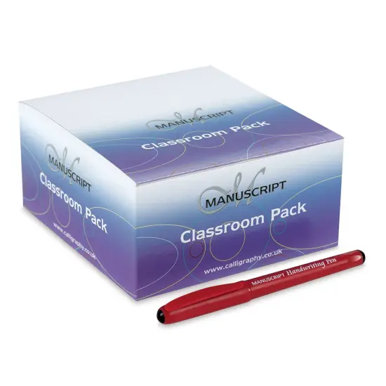 Manuscript Handwriting Pen Classroom Pack - Black Ink, 40 Pens {2}