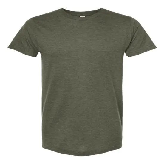 Tultex&reg; Fine Jersey Crewneck Short Sleeve T-Shirt Heat Military Green {1}