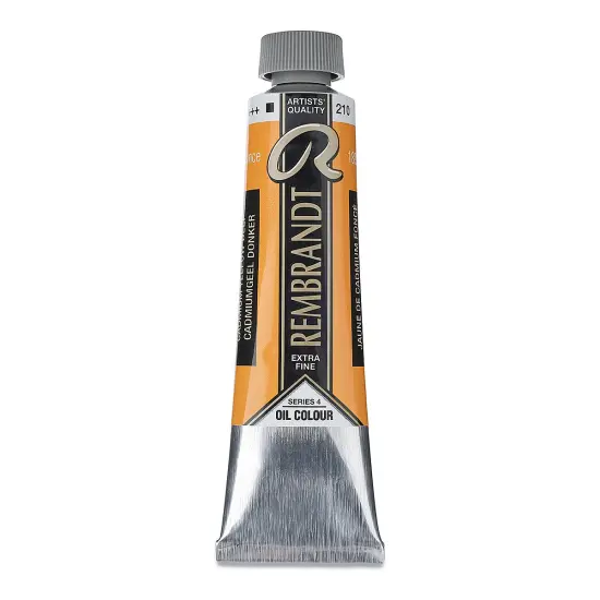 Rembrandt Artists' Oil Color - Cadmium Yellow Deep, 40 ml tube {2}