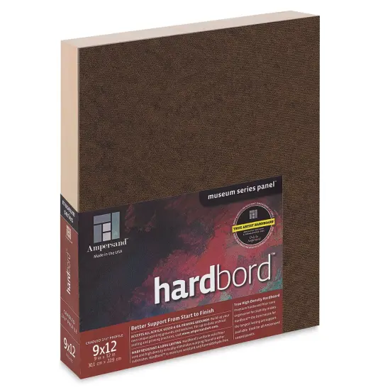 Ampersand Hardbord Panel - 9" x 12", 1-1/2" Cradled {1}