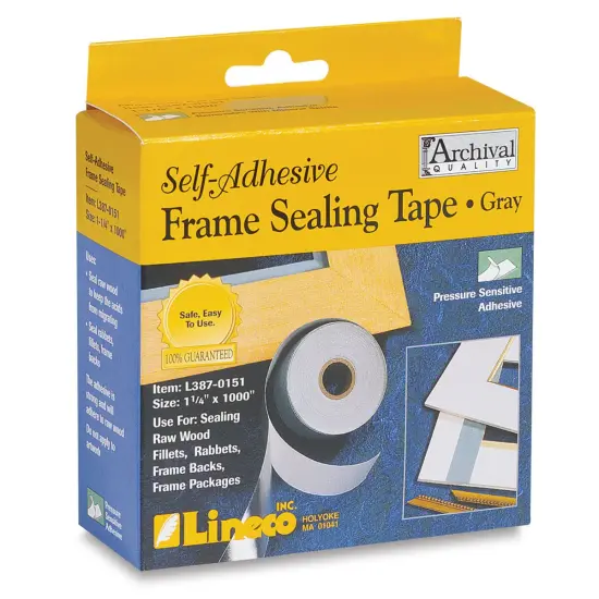 Lineco Frame Sealing Tape - 1-1/4" x 85 ft, Gray {1}