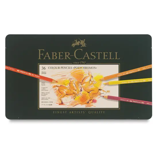 Faber-Castell Polychromos Pencil Set - Assorted Colors, Tin Box, Set of 36 {1}