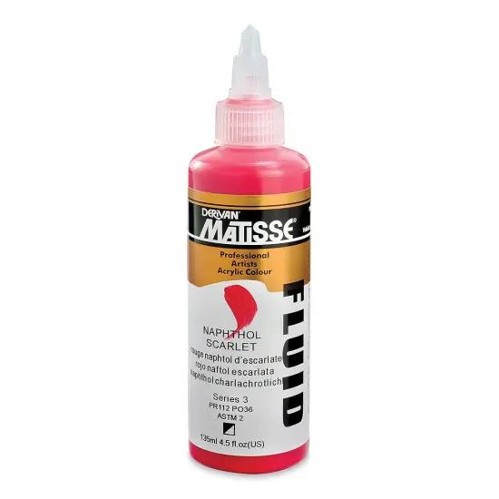Matisse Fluid Acrylic - Naphthol Scarlet, 135 ml {1}