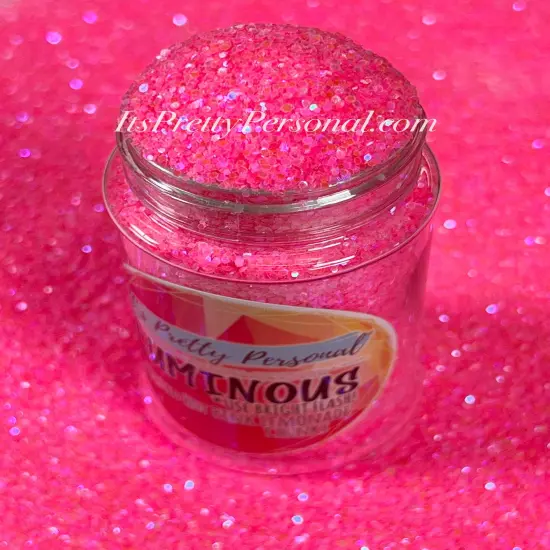 &ldquo;Twisted Hot Pink Lemonade Chunky&rdquo; (Medium Cut)-Luminous Reflective Glitter Collection {4}