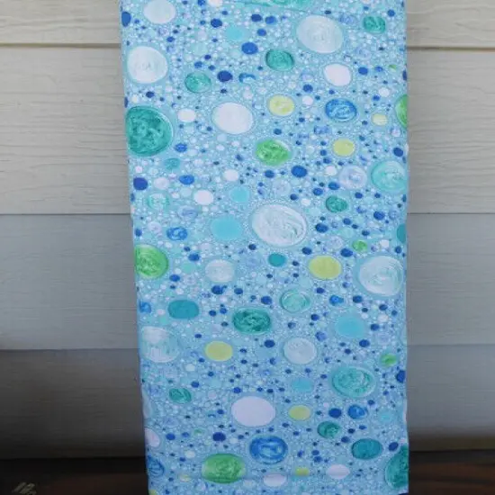 Mindful Mandalas Large Dots on Light Blue Cotton Fabric by P&B-Sold by the Yard {1}