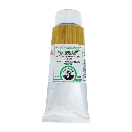 Old Holland Classic Oil Color - Old Holland Golden Green, 125 ml tube {1}