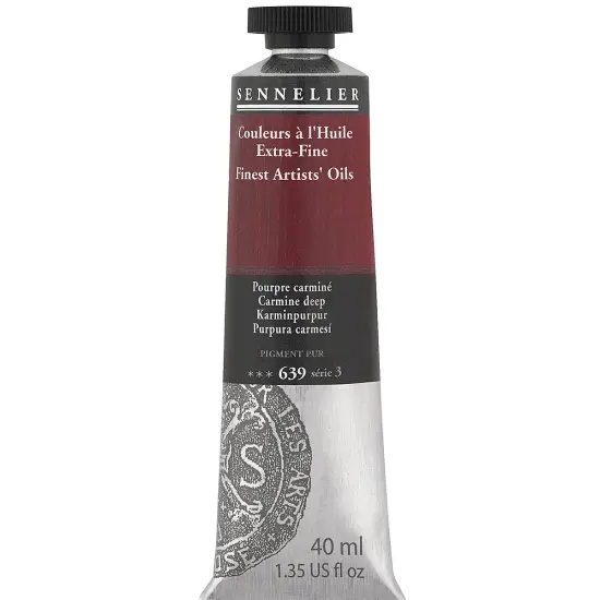Sennelier Artists' Extra Fine Oil Paint - Carmine Deep, 40 ml tube {2}
