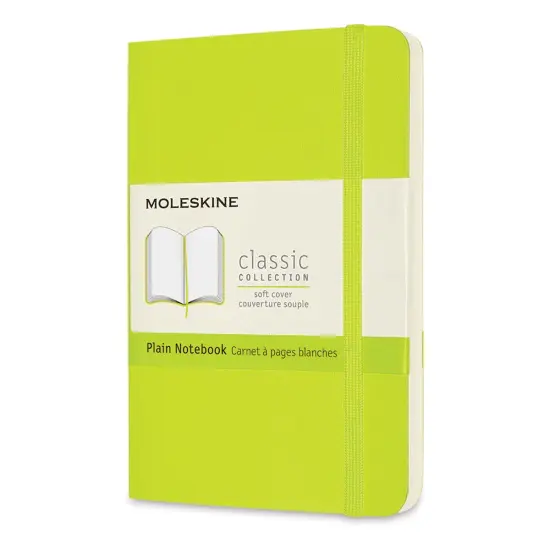 Moleskine Classic Soft Cover Notebook - Light Green, Blank, 5-1/2" x 3-1/2" {1}
