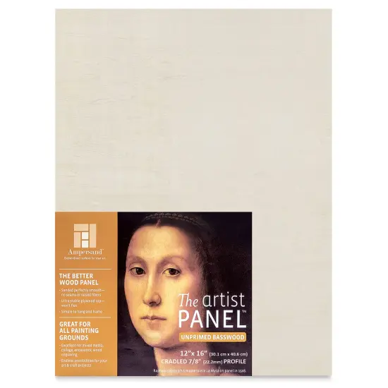 Ampersand Value Series Artist Wood Panel - 12" x 16", 7/8" Cradle {1}