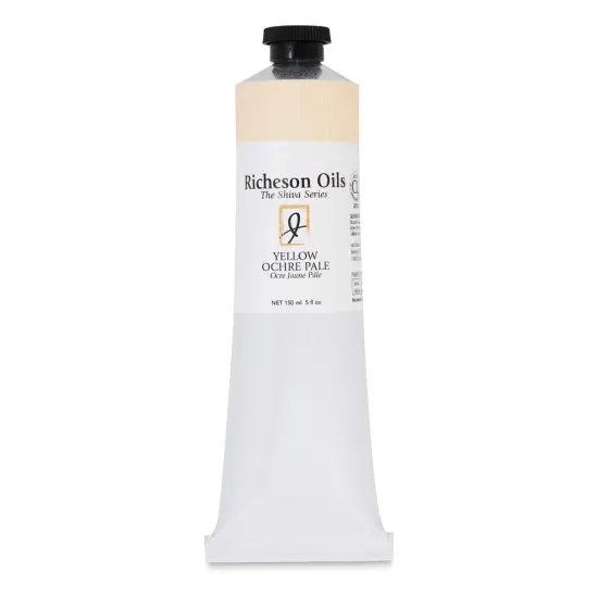 Shiva Signature Artist Oil Color - Yellow Ochre Pale, 5 oz Tube {2}