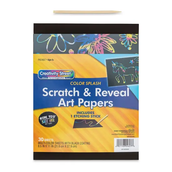 Now You See It Scratch and Reveal Art Paper - Color Splash, Pkg of 30 Sheets {1}