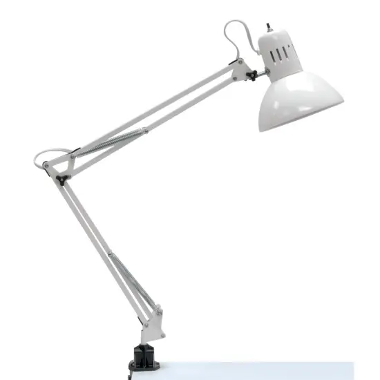 Studio Designs Swing Arm Lamp - White, Bulb included {1}