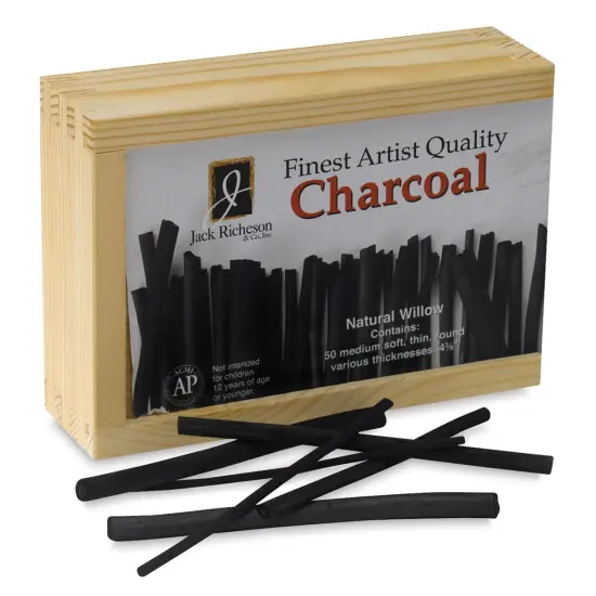 Richeson Natural Willow Charcoal - Box of 50 {2}