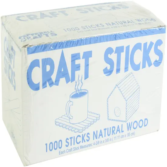 Pepperell Craft Sticks 1000/Pkg-Natural {2}