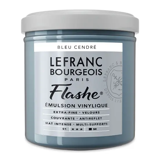 Lefranc & Bourgeois Flashe Vinyl Paint - Blue Ash, 125 ml jar {2}