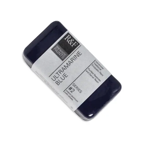R&F Encaustic Paint Block - Ultramarine Blue, 40 ml block {1}