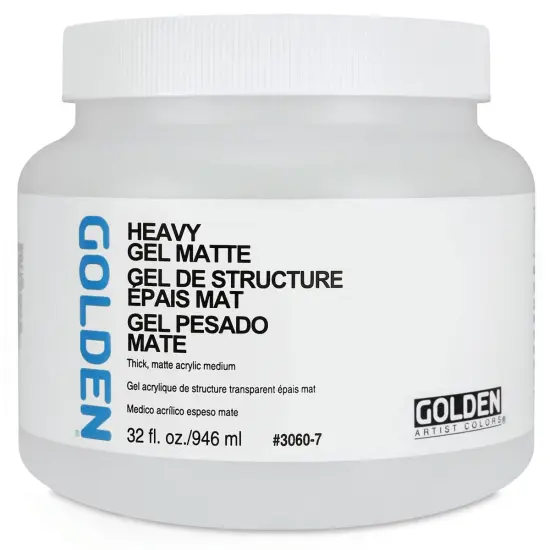 Golden Heavy Acrylic Gel Medium - Matte, 32 oz jar {2}