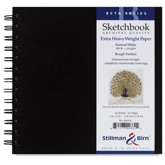 Stillman & Birn Beta Series Sketchbook - 7" x 7", Square, Wirebound, 25 Sheets {2}