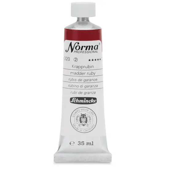 Schmincke Norma Professional Oil Paint - Ruby Madder, 35 ml, Tube {1}