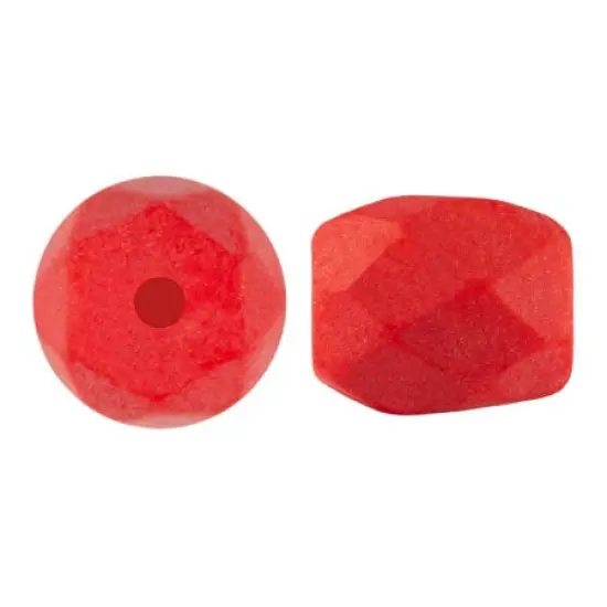 Baros Par Puca® Czech glass bead, Frost Cherry Matte, 10 grams {1}