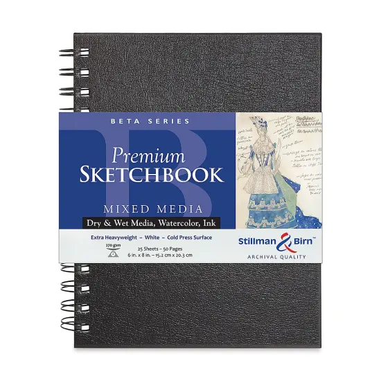 Stillman & Birn Beta Series Sketchbook - 8" x 6", Portrait, Wirebound, 25 Sheets {1}