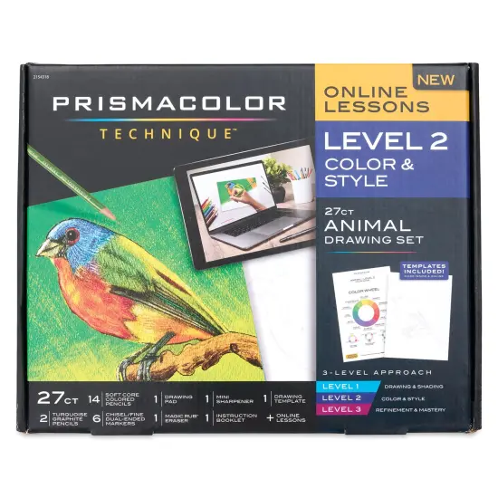 Prismacolor Technique Animal Drawing Set - Level 2, Color and Style {1}