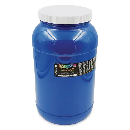 Jacquard Versatex Screen Printing Ink - Fluorescent Blue, 128 oz jar {1}