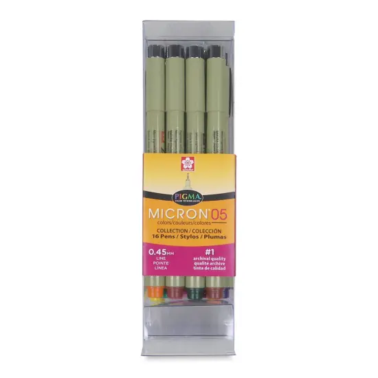 Sakura Pigma Micron Pens - Set of 16, Assorted Colors, 05 {1}