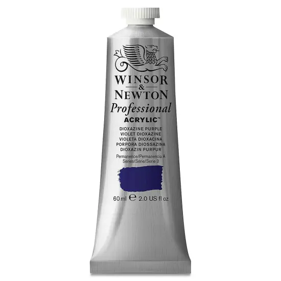 Winsor & Newton Professional Acrylics - Dioxazine Purple, 60 ml tube {2}