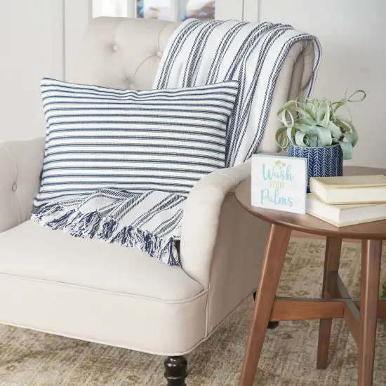 Wash Your Palms Wood Block Shelf Sitter {3}