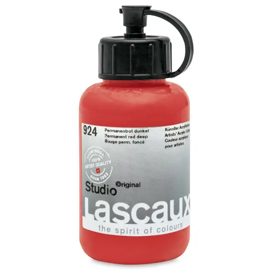 Lascaux Studio Acrylics - Permanent Red Deep, 85 ml bottle {1}