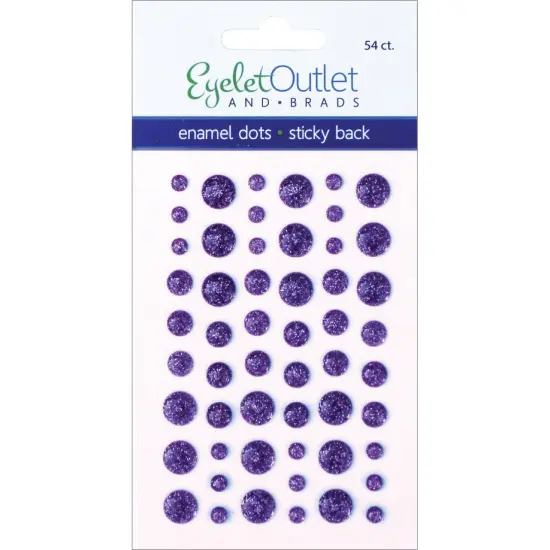 Eyelet Outlet Adhesive-Back Enamel Dots 54/Pkg {1}