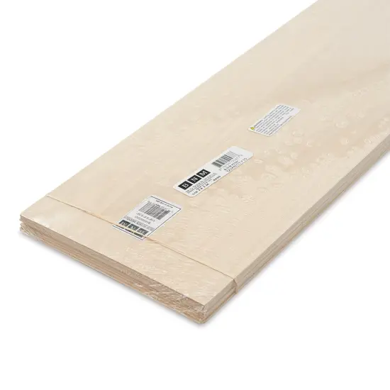 Bud Nosen Basswood Sheets - 1/16" x 8" x 24", 10 Sheets {1}