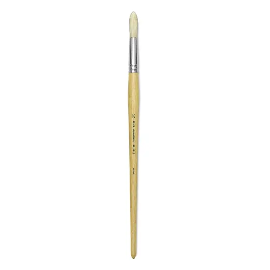 Blick Academic Bristle Brush - Round, Long Handle, Size 16 {1}