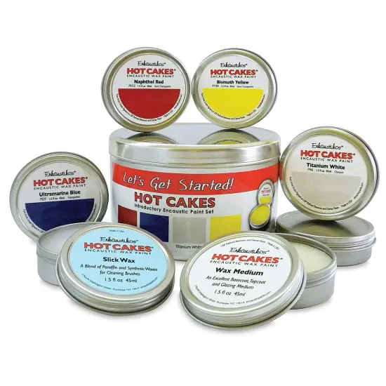 Enkaustikos Hot Cakes Encaustic Paint - Set of 6, Introductory Colors, 45 ml Tins {2}