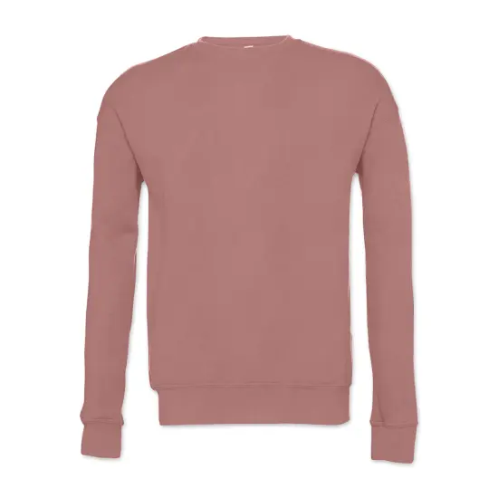 Bella + Canvas Unisex Sponge Fleece Drop Shoulder Sweatshirt - Mauve, X-Small {1}