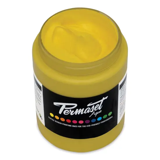Permaset Aqua Fabric Ink - Supercover Mid Yellow, 300 ml {1}