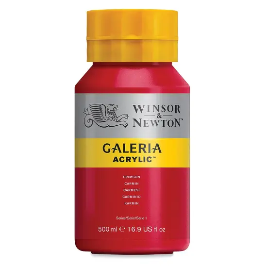 Winsor & Newton Galeria Flow Acrylics - Crimson, 500 ml tube {1}